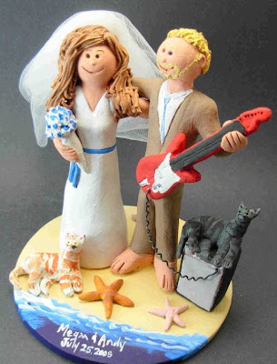 wedding cake toppers beach theme