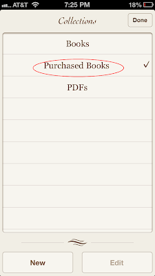 Re-download purchased books on iBooks