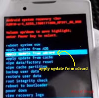 apply update from sdcard