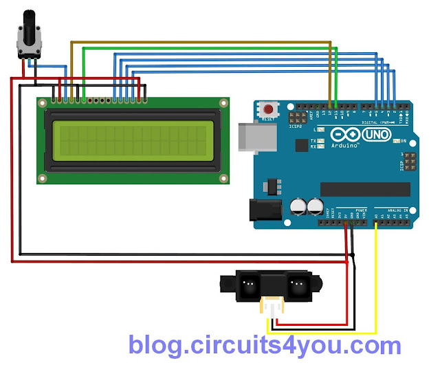 Sharp IR Distance sensor interface with arduino