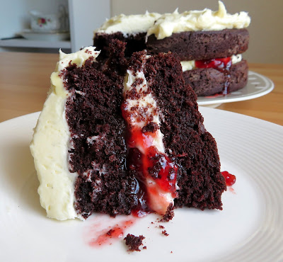 Dark Chocolate Layer Cake for Two