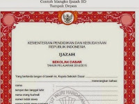 Contoh Blanko Ijazah Tahun 2015