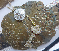 Antique Embossing Embellishment Close Up