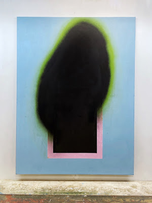 Window of fear (l) 2023, 200x150cm acrylic on canvas