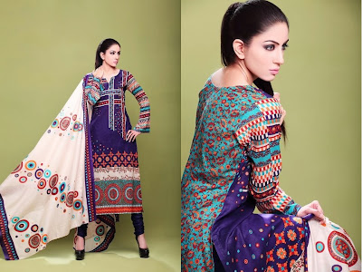 Barkha And Batik Lawn Collection 2012 By Moon Textiles,