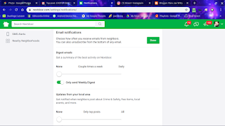 turn off notifications in nextdoor