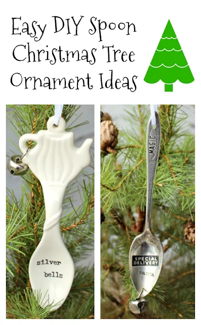 Spoon Christmas Tree Ornament Ideas #spoonornaments #timholtzremnantrubs #Christmasornaments #DIYornaments