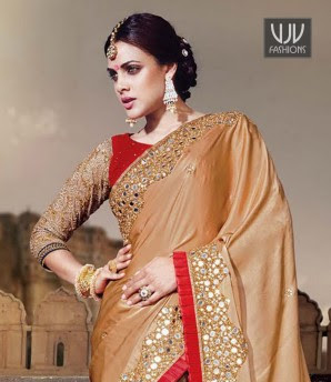 New saree designs Pakistani or Indian collection 2016
