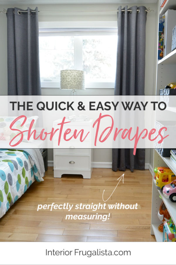 The Quick and Easy Way to Shorten Drapes