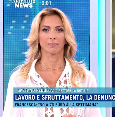 Simona Branchetti foto conduttrice tv Morning News 27 giugno 2022
