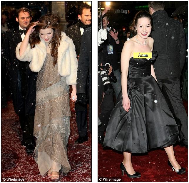 Braving the cold Georgie Henley and Anna Popplewell right ignored the 