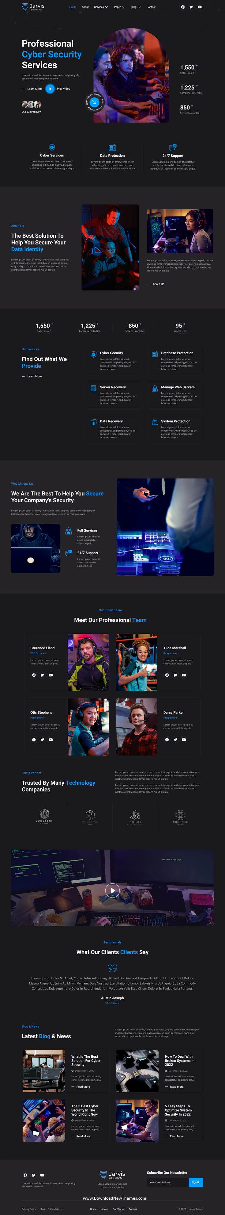 Jarvis - Cyber Security Services Elementor Template Kit Review