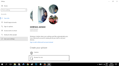 Cara Mengganti nama dan Foto User Akun pada Windows 10
