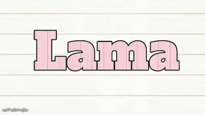 خلفية اسم Lama