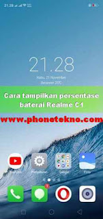 Cara menampilkan persentase baterai Realme  Cara menampilkan persentase baterai Realme 2