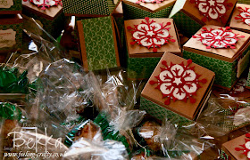 Christmas Gift Boxes by Independent Stampin' Up! Demonstrator Bekka Prideaux - check out her blog for lots of cute ideas