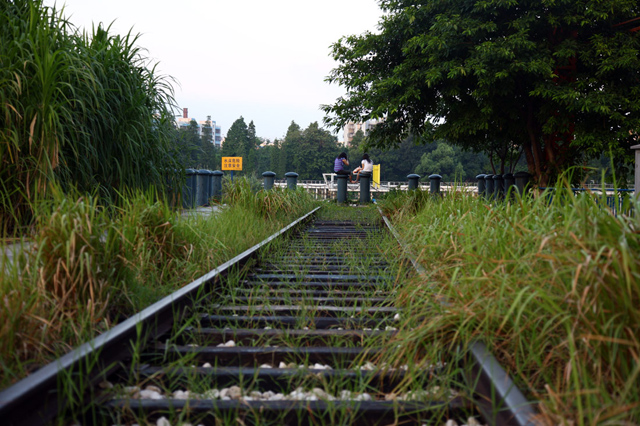 Ferrovia chinesa é transformada em parque público