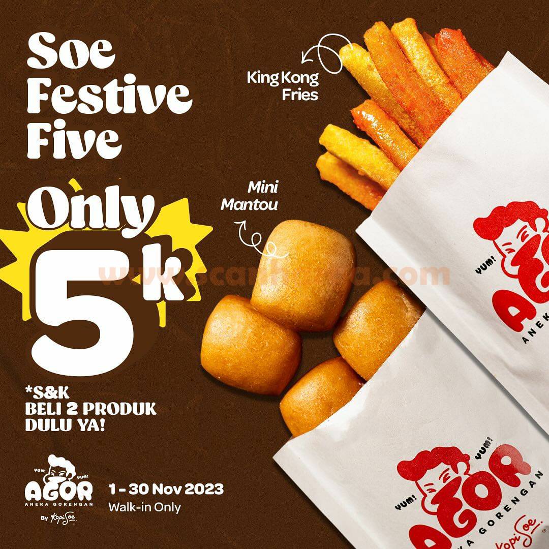 Promo KOPI SOE HUT KE-5! BELI AGOR Hanya Rp. 5.000