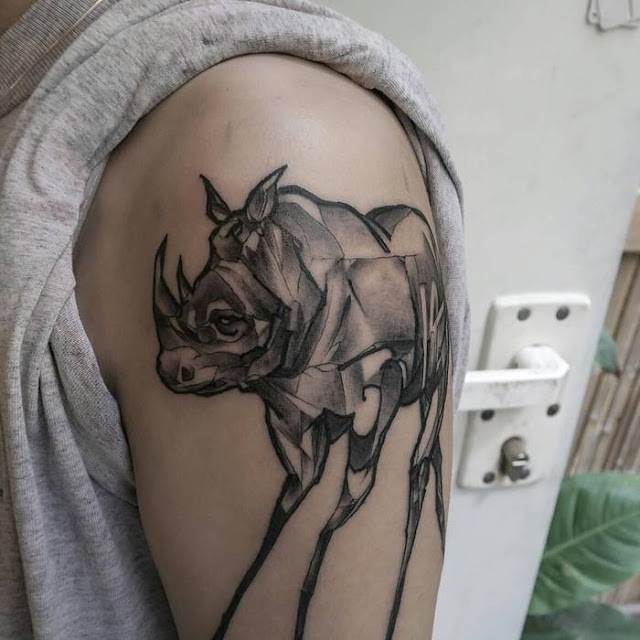 Tatuagens de Rinoceronte - 30 fotos e modelos masculinos