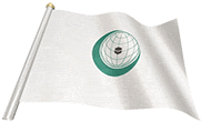 OIC flag on a flag pole gif animation
