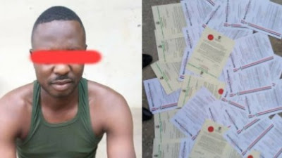 Man Nabbed For Selling Fake NSCDC Appointment Letters In Nasarawa (Photos)