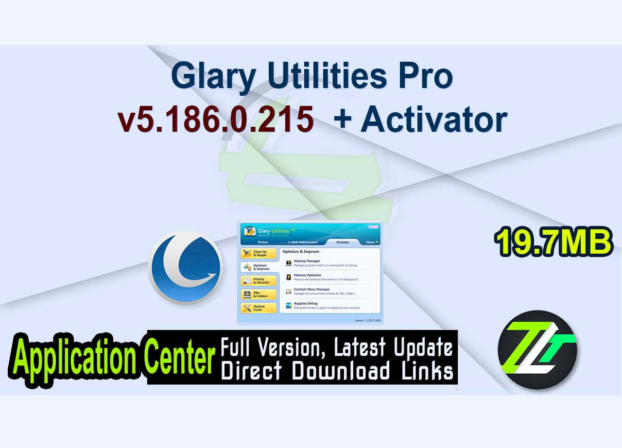 Glary Utilities Pro v5.186.0.215 + Activator