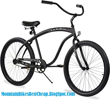 Firmstrong Bruiser 3.0 Beach Cruiser Three Speed Bike Matter Black 26 inch