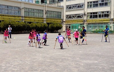 土曜日学校 アンプティサッカー教室 開催 四宮小おやじの会