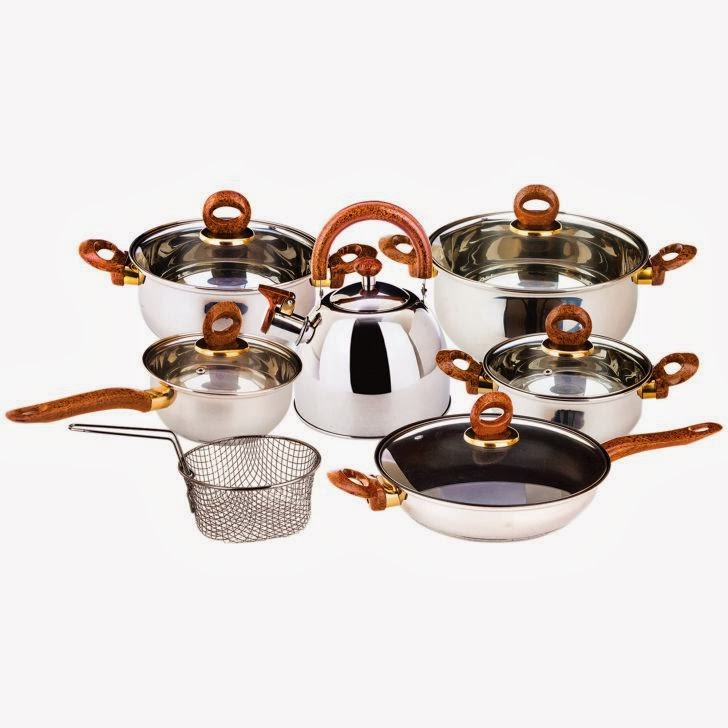  Alat Masak Modern Satu Set Peralatan Masak Stainless 