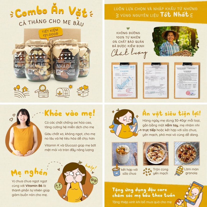 [A36] Mua combo dinh dưỡng cho Mẹ khoẻ - Bé thông minh
