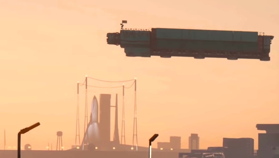 Orbital Air Space Center from Cyberpunk 2077 game