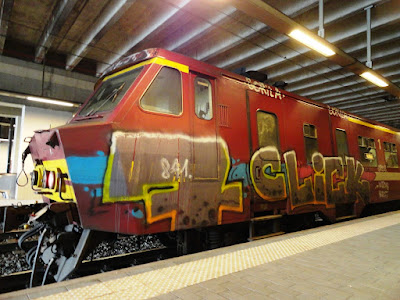 graffiti on trains