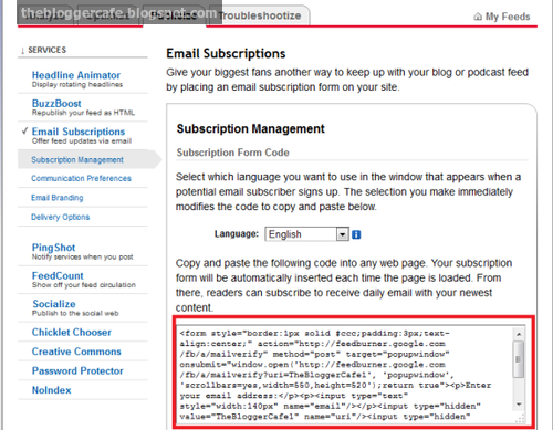 Enable Email Subscriptions