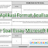 Dapatkan Aplikasi Format Analisa Butir Soal Essay Secara Gratis