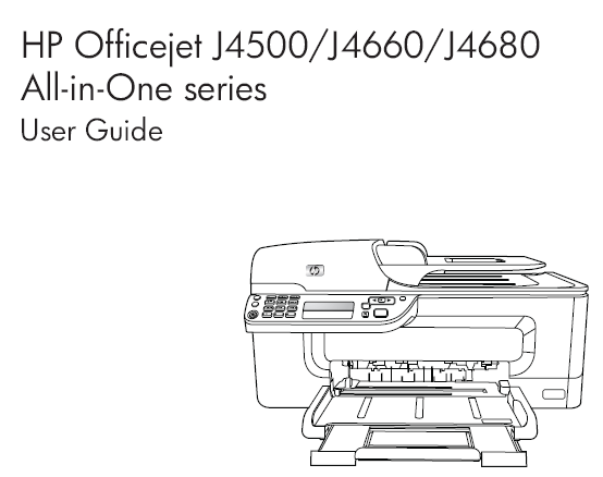 HP OFFICEJET J4580 USER MANUAL