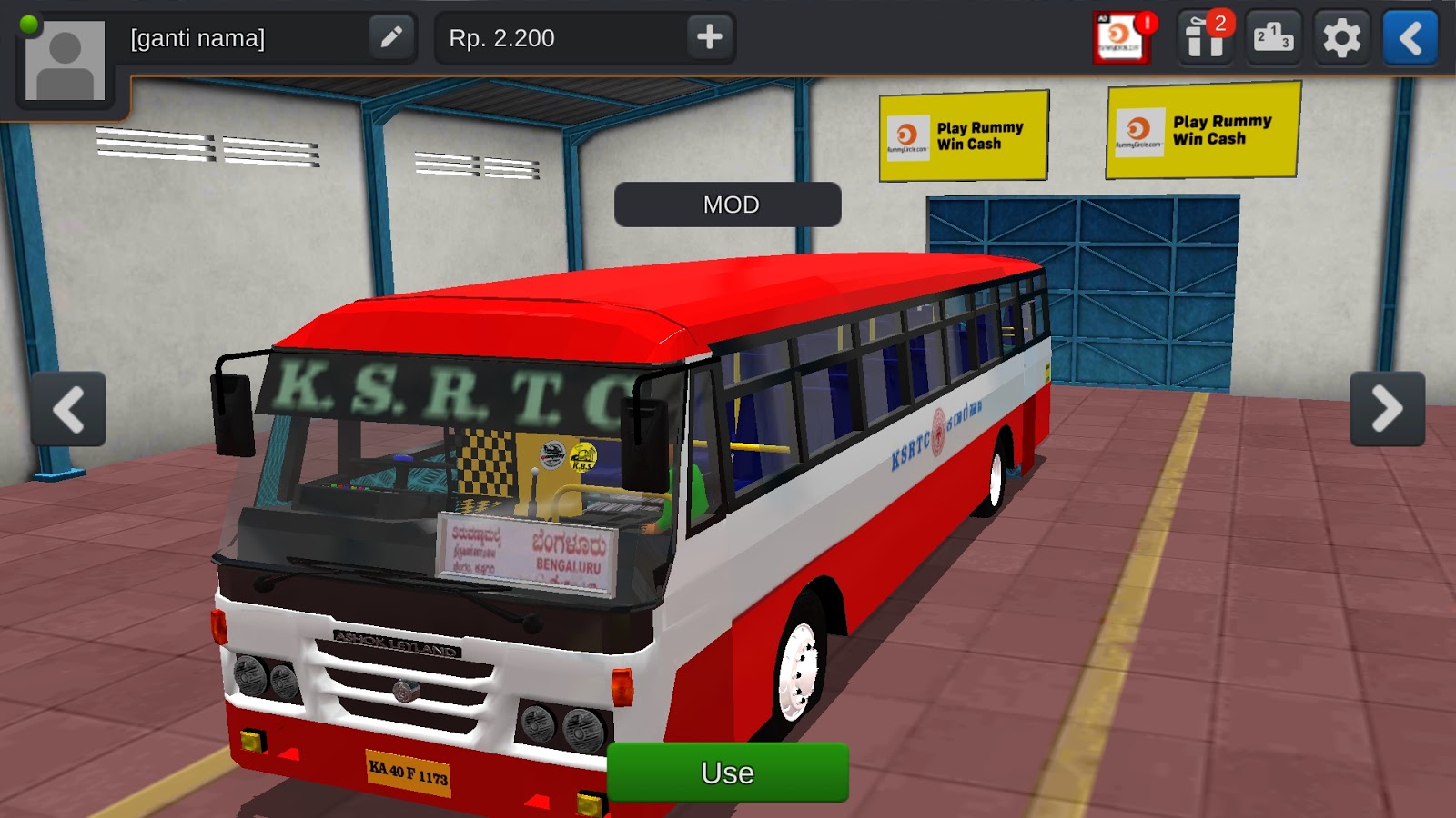 BUSSID Karnataka RTC Bus MOD download BUSSID MOD