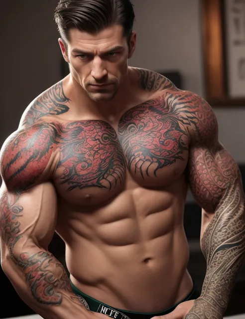 Tatuagem Masculina Dragão Corpo