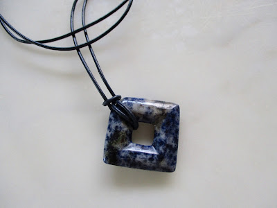 Blue Granite Stone Pendant