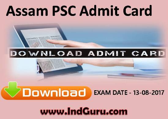 Assam PSC Admit Card