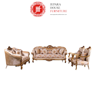 Jual Set Sofa Tamu Klasik Mewah Ukir Jepara