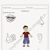 Download PDF Free for Nursery kids Match the body parts worksheet-2
