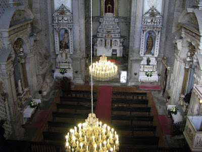 visão da Igreja da Misericórdia do Porto a partir do coro alto