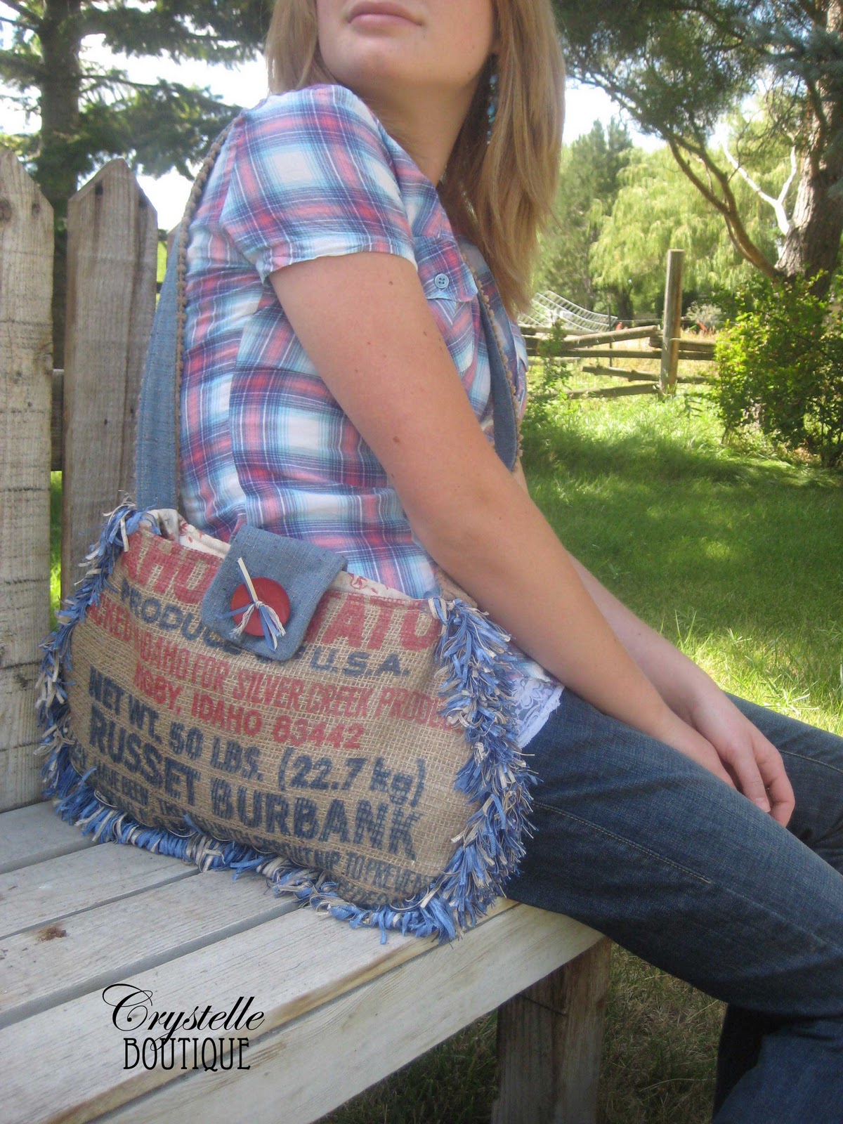 Burlap Hobo Bag Pattern Now Available *with free potato sack sewing ...