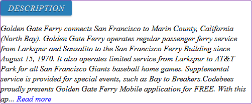 golden gate ferry schedule