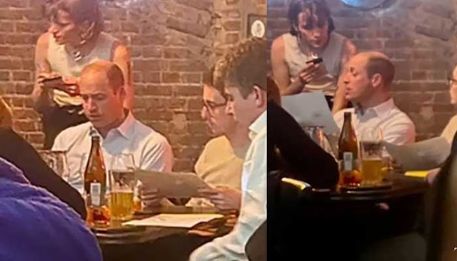 Prince William, heir to the British throne, enjoys dinner at gay restaurant in Poland