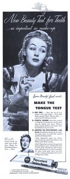 Pepsodent Tongue Test