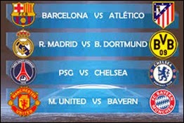 artidos de Cuartos de Final de la Campions League