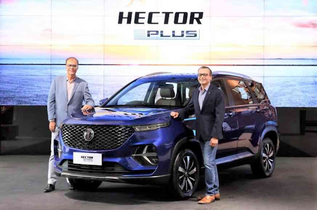 MG Hector Plus launched in India.