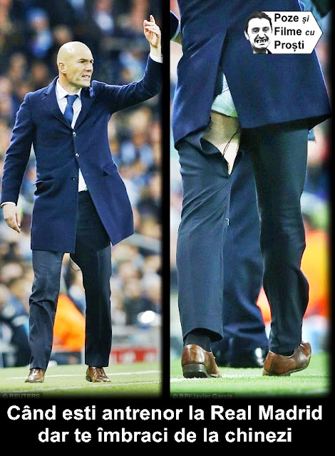 Lui Zinedine Zidane i s-au rupt pantalonii in timpul meciului de Champions League cu Manchester City
