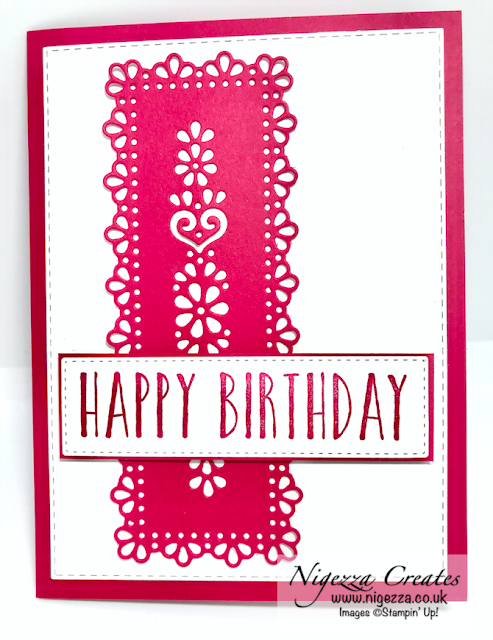 Nigezza Creates with Stampin' Up! Ornate Layers for Joy Of Sets Blog Hop Tutorial: Ornate Layers Elegant Birthday Card